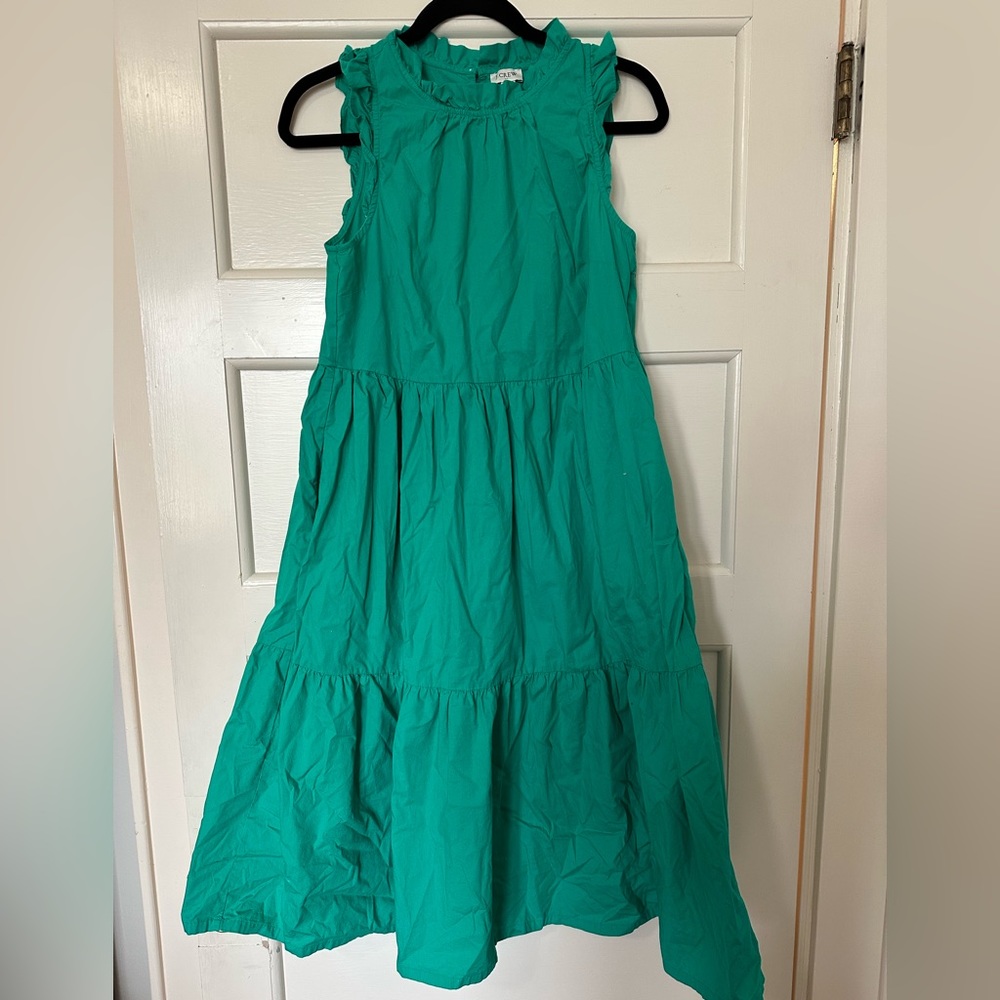 J. Crew Tiered Midi Dress